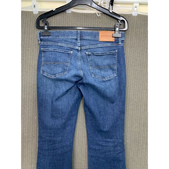 Lucky Brand Women's Size 6 Blue Bootcut Jeans Denim Mid Rise Lightly Distressed - Picture 11 of 11